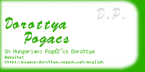 dorottya pogacs business card